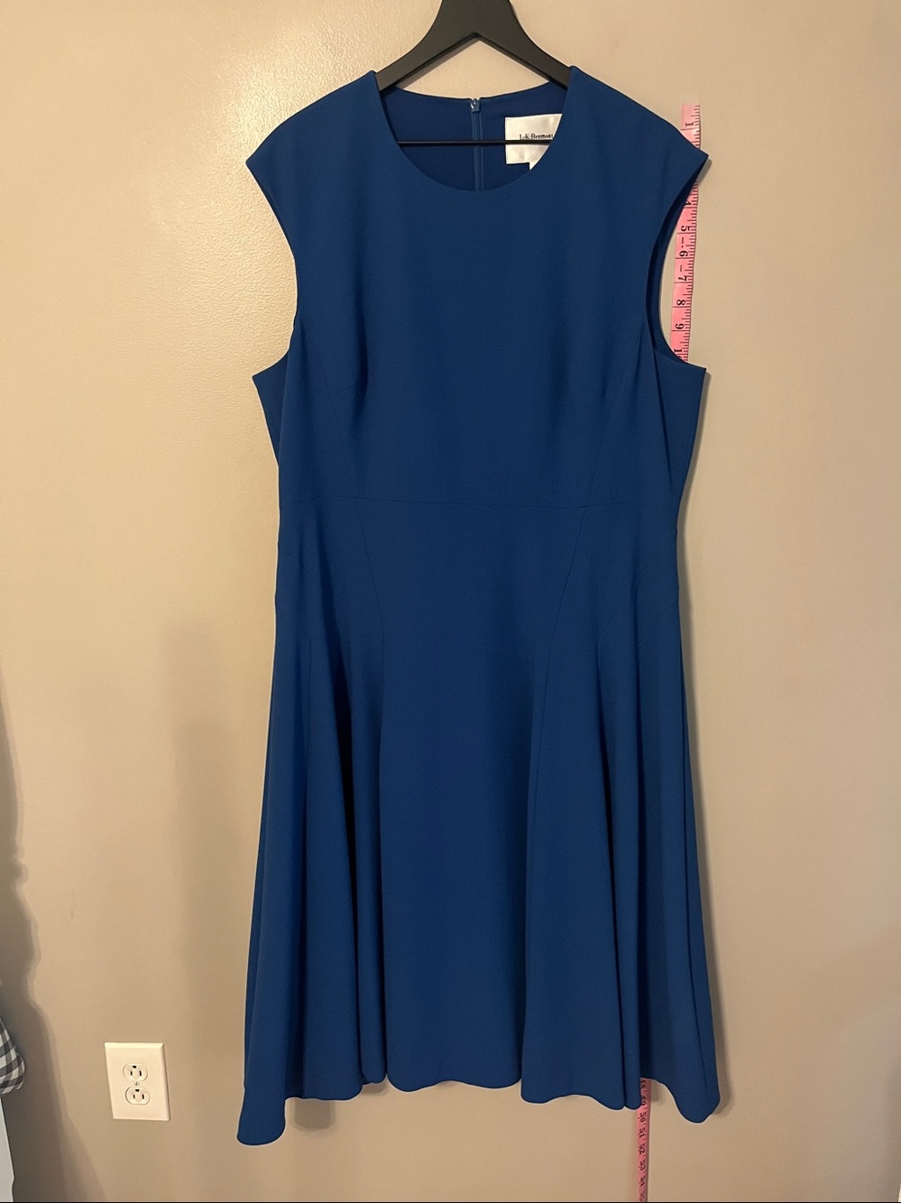 L.K. Bennet Aylin Midi Dress in Hockney Blue Size 16 - Picture 12 of 15